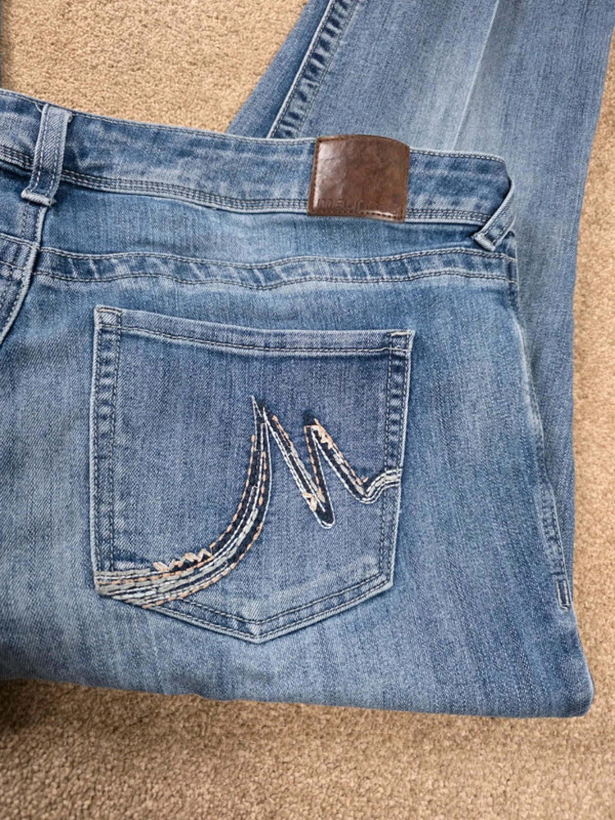 Y2K Maurices Mid Rise Bootcut Jeans UK Size 16 Short