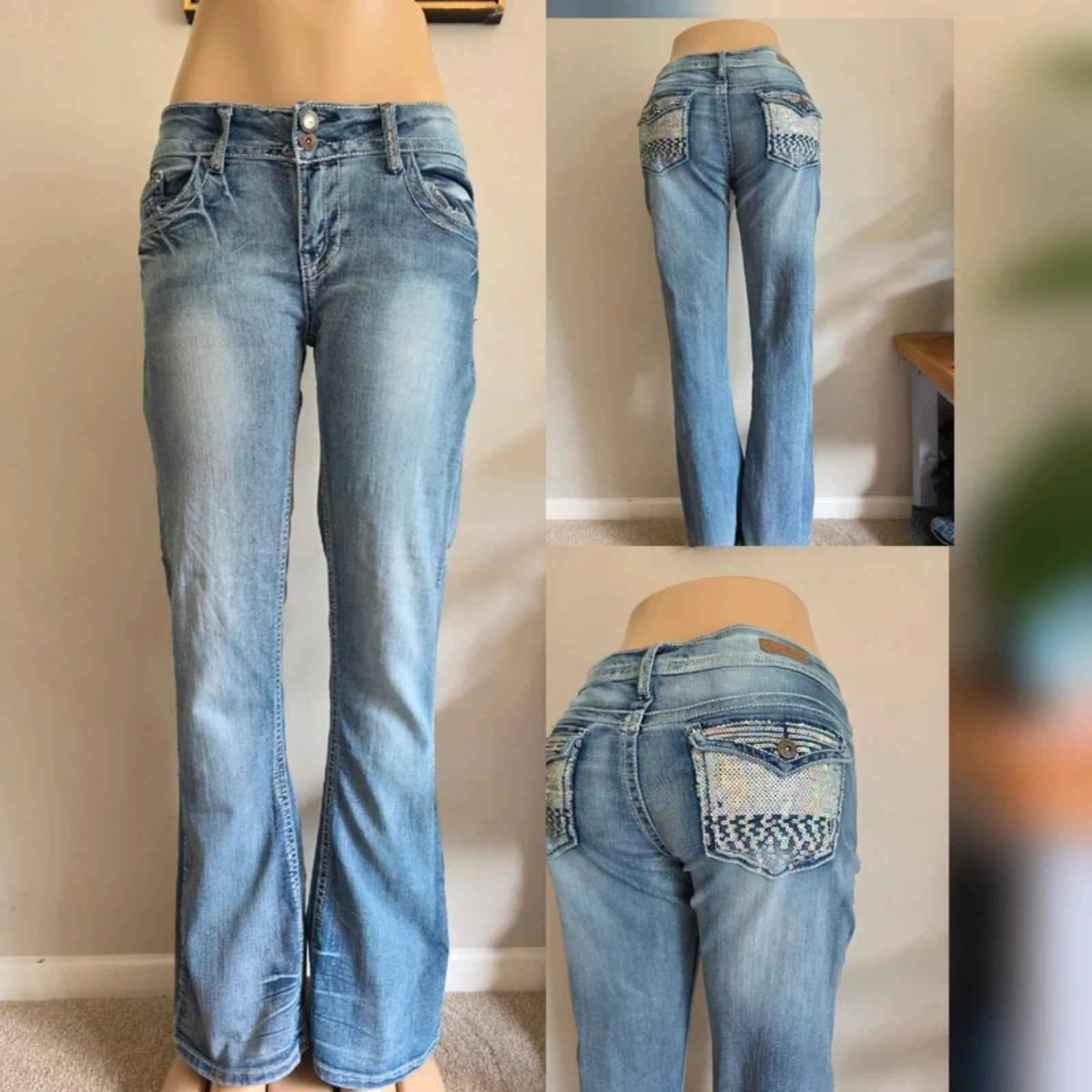 Bongo Low Rise Flared Jeans UK Size 14