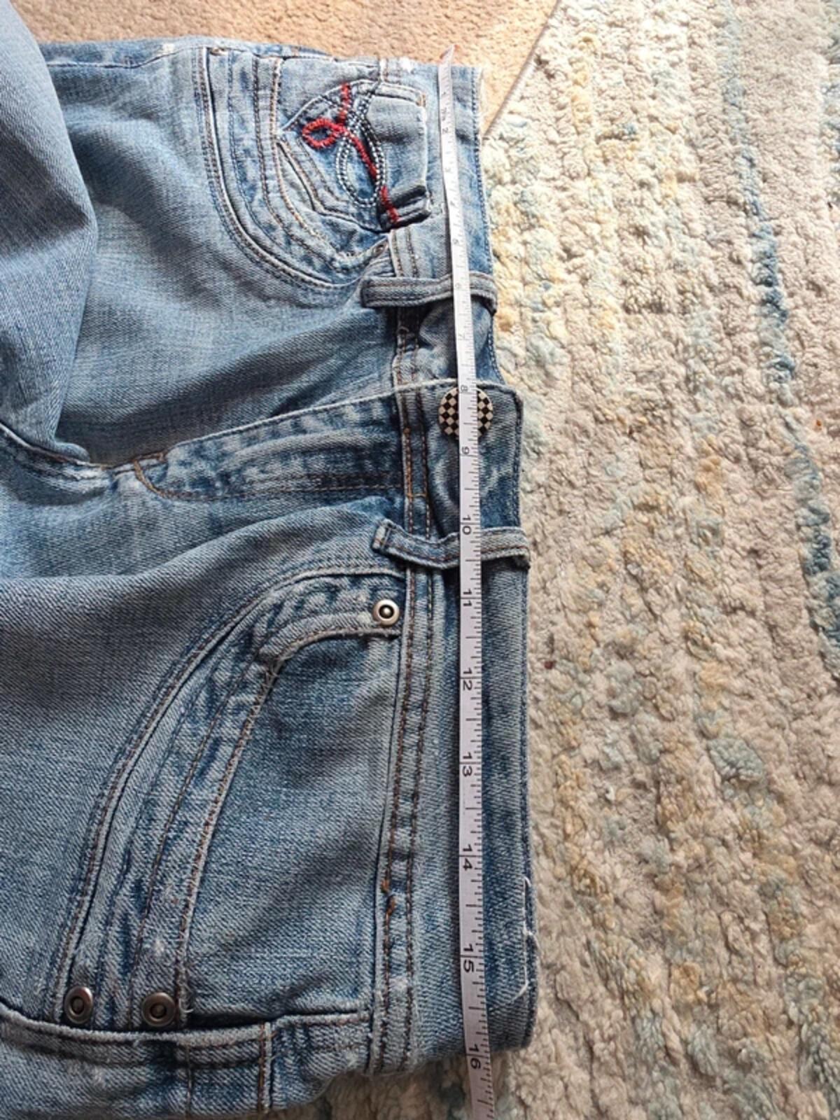 X-Mail Mid Rise Wide Leg Bootcut Vintage Y2K Jeans UK Size 10/12 Petite