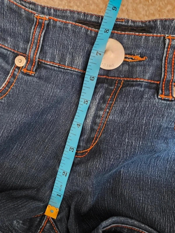 Ecko Red Low Rise Bootcut Jeans UK Size 8 Petite