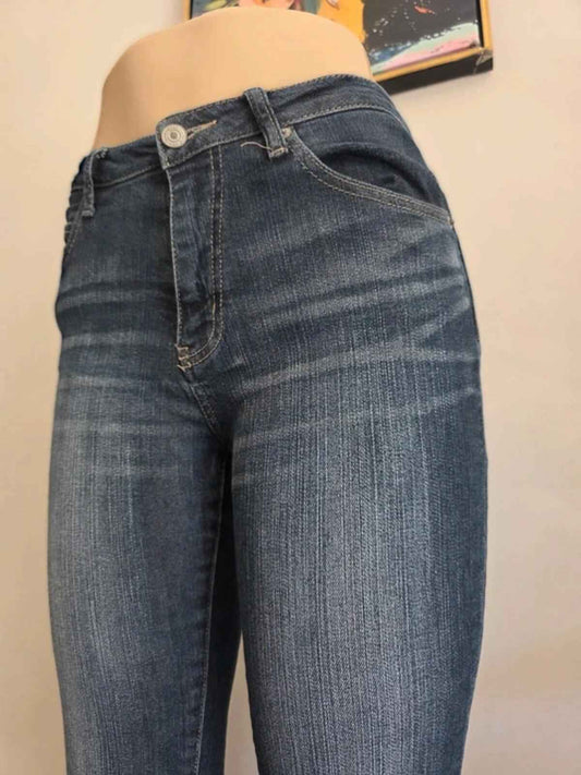 Vintage Y2K Japanese Mid Rise Cropped Jeans UK Size 8