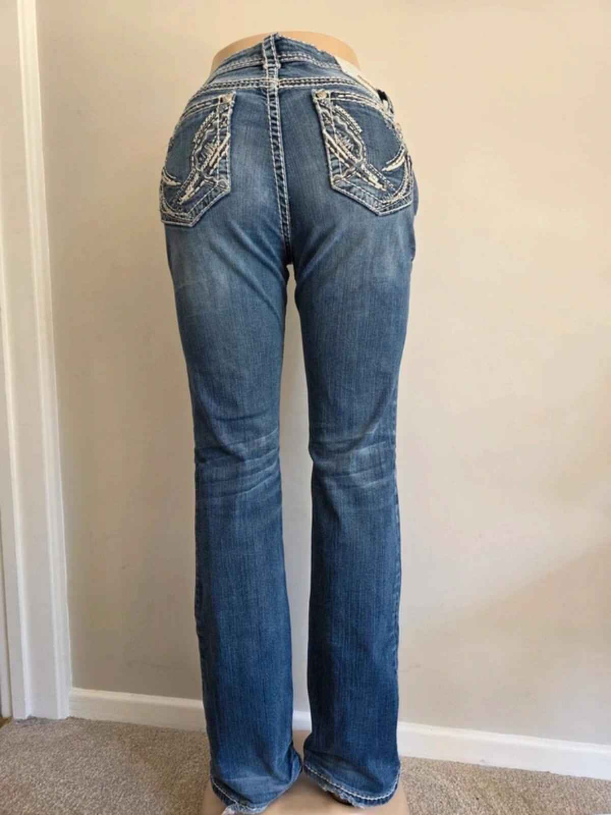 Grace in LA Mid Rise Bootcut Jeans UK Size 12