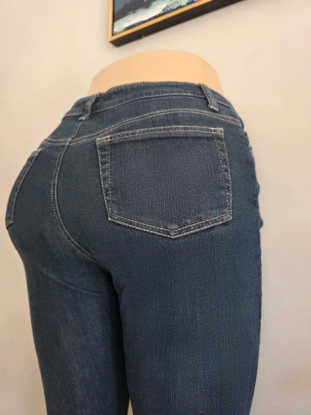 Vintage Y2K Japanese Mid Rise Cropped Jeans UK Size 8