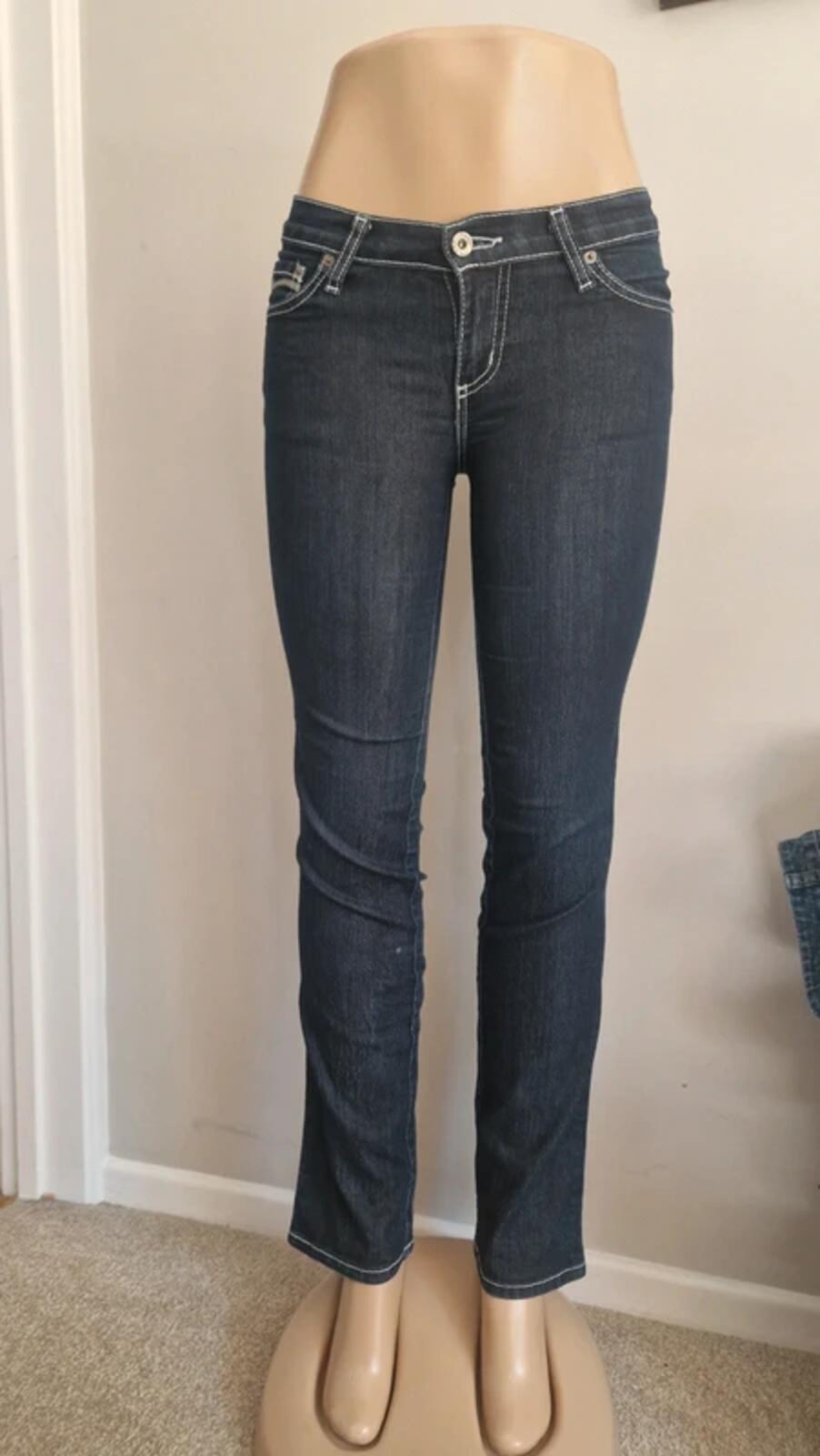 Hammer Low Rise Bootcut Flared Dark Wash Denim Jeans UK 6
