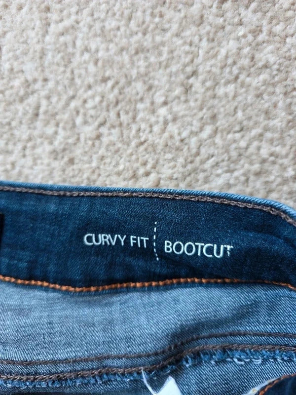 Vintage Y2K Lee Mid Rise Bootcut Jeans UK Size 12