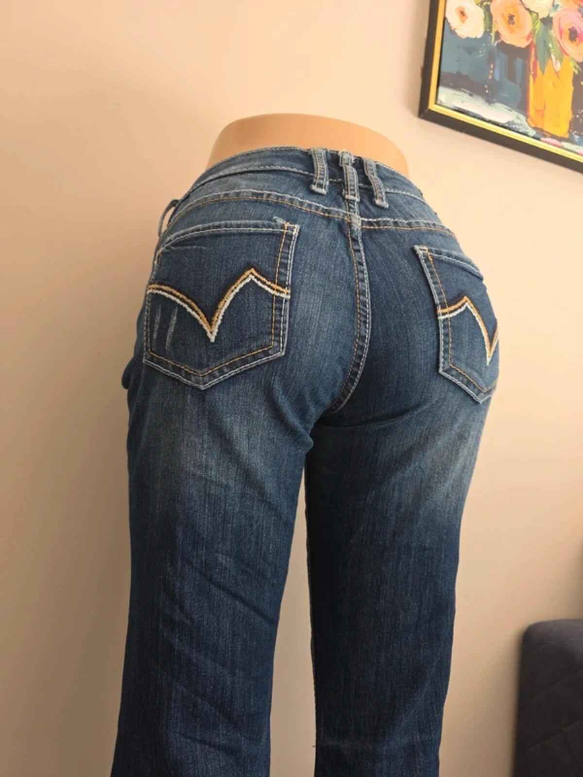 Vanity Low Rise Bootcut Vintage Y2K Jeans UK Size 8/10 Tall
