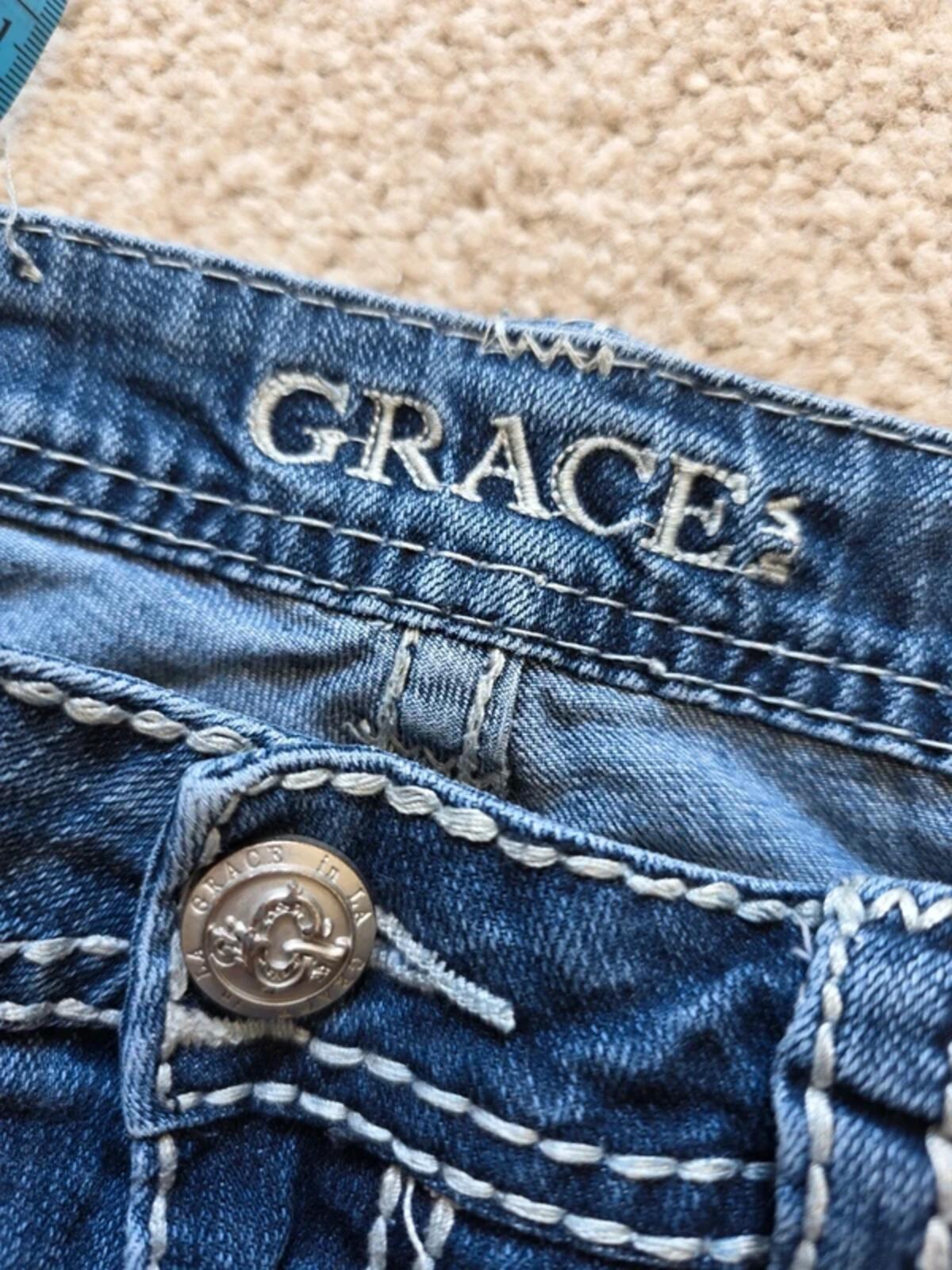 Grace in LA Mid Rise Bootcut Jeans UK Size 12