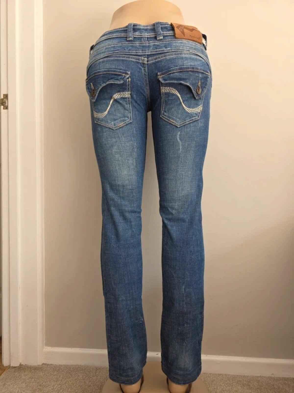 MGL Low Rise Straight Vintage Y2K Jeans UK Size 6