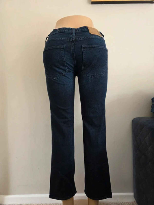 Vintage Y2K American Eagle Mid Rise Straight Jeans UK Size 6 petite