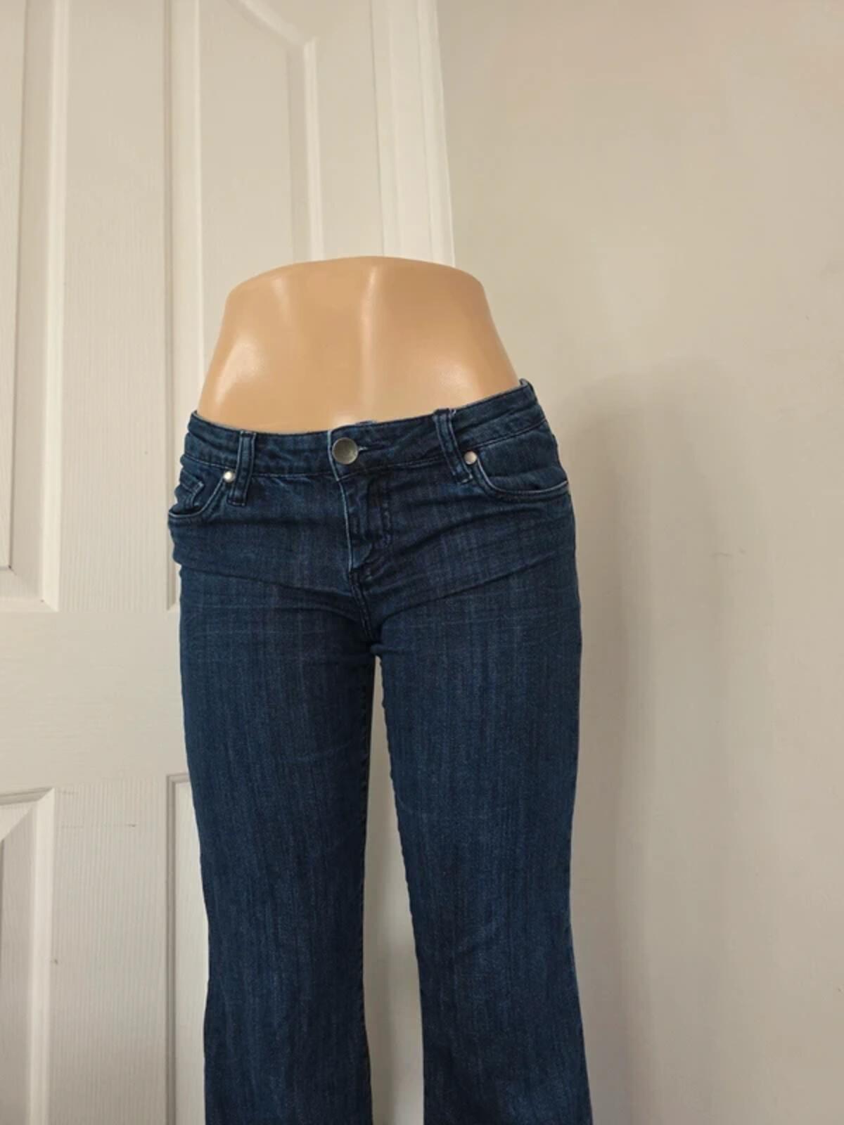 See Thru Soul Low Rise Flared Vintage Y2K Jeans UK Size 8