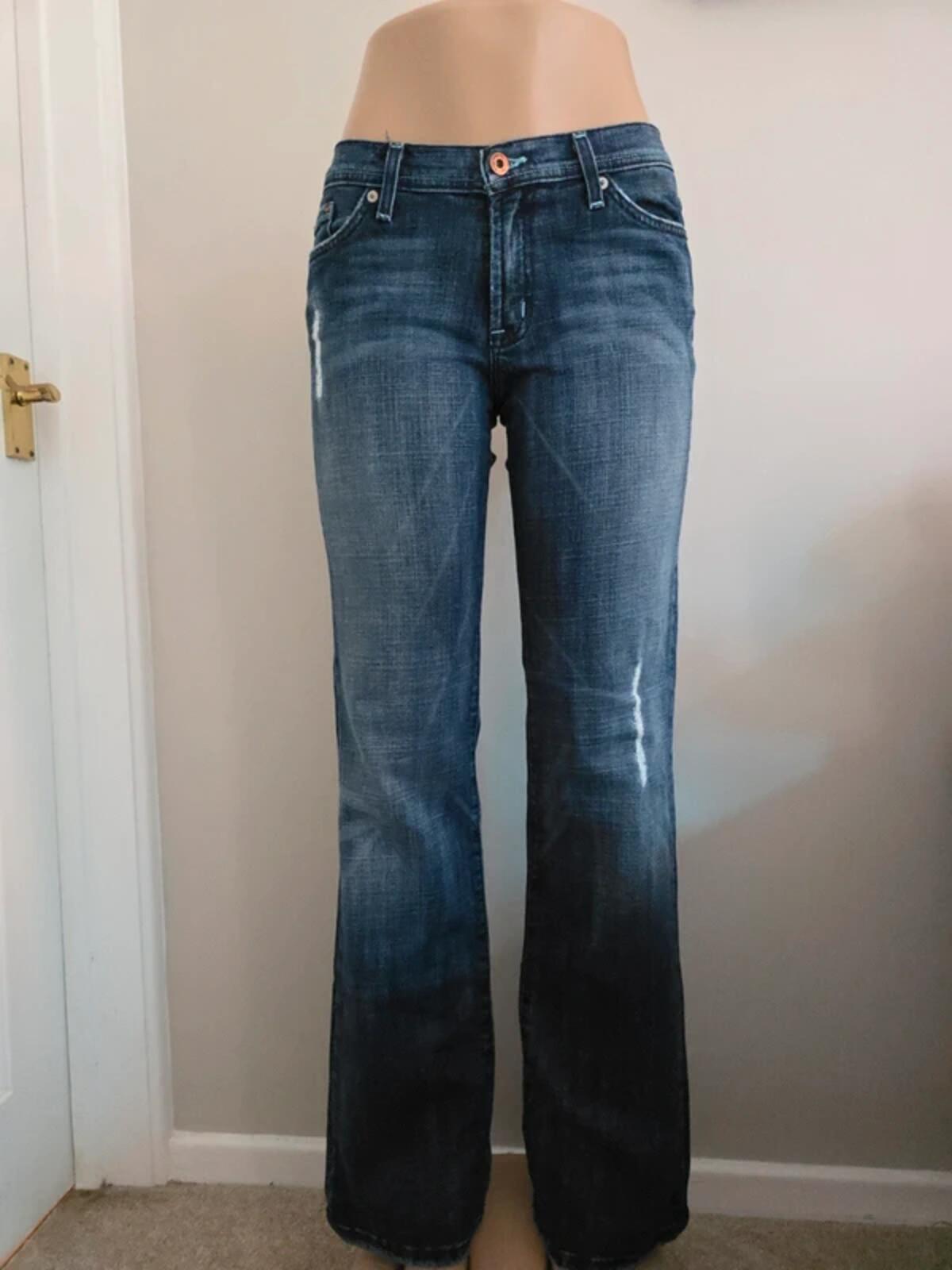 Plastic by Sly Low Rise Bootcut Vintage Y2K Jeans UK Size 10 Tall