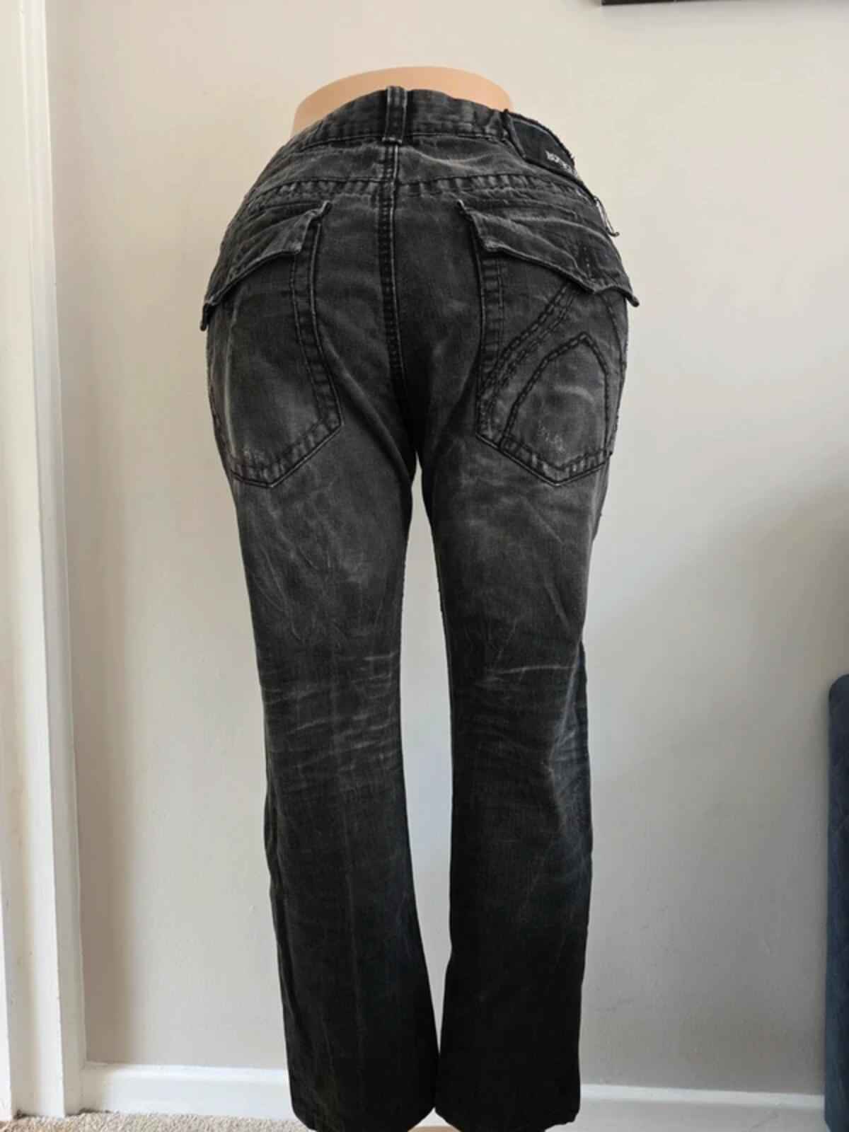 Buckaroo Mid Rise Slim Cropped Vintage Y2K Jeans UK Size 16
