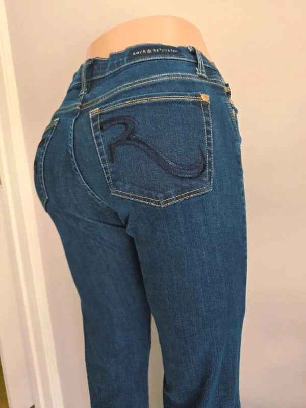 Vintage Y2K Rock & Republic Mid Rise Bootcut Jeans UK Size 8