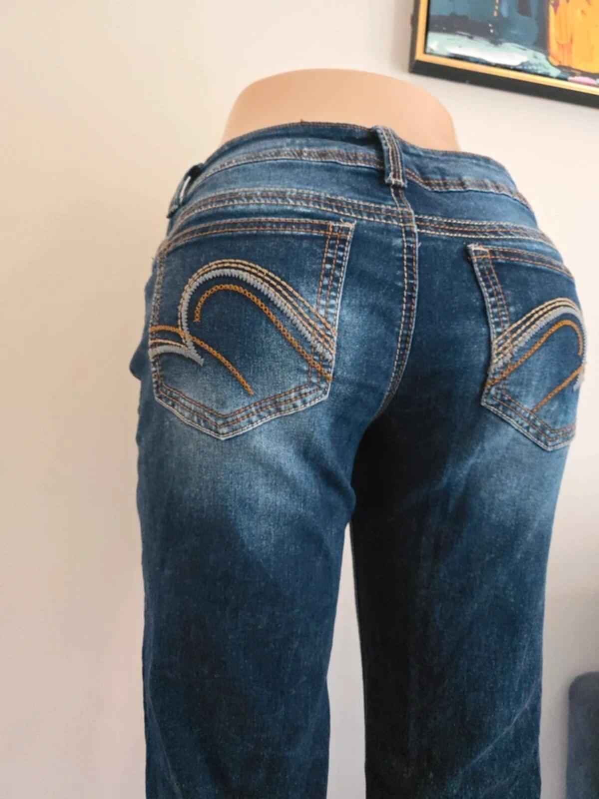 Revolt Low Rise Bootcut Vintage Y2K Jeans UK Size 10/12