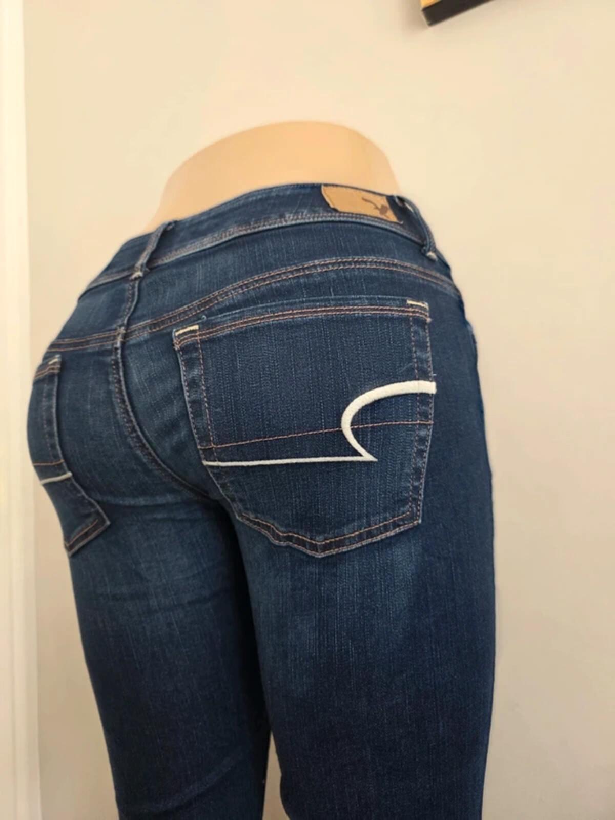 Vintage Y2K American Eagle Low Rise Bootcut Jeans UK Size 8