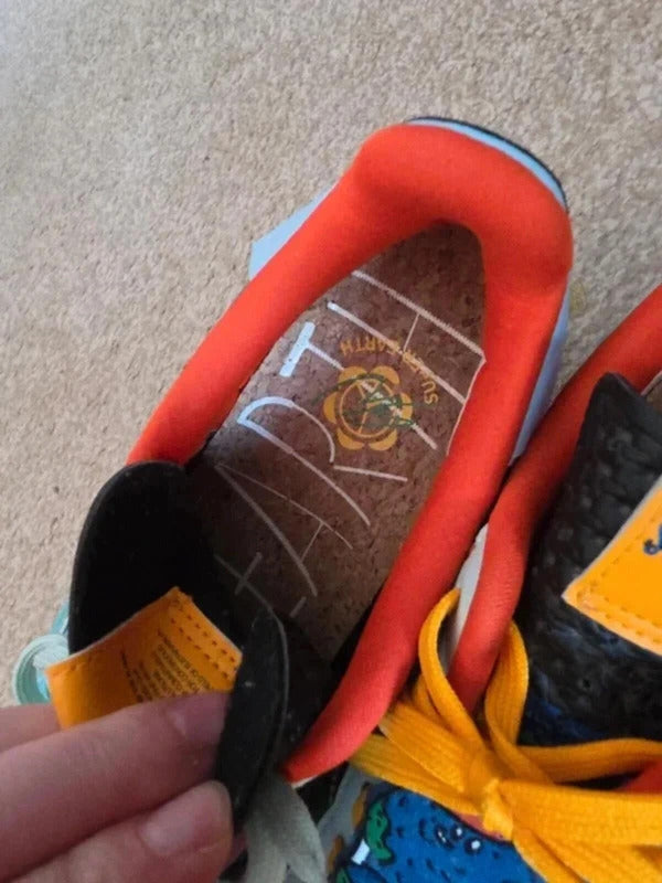 Adidas Super Earth Trainers UK 9 Rare Colourful Embroidered