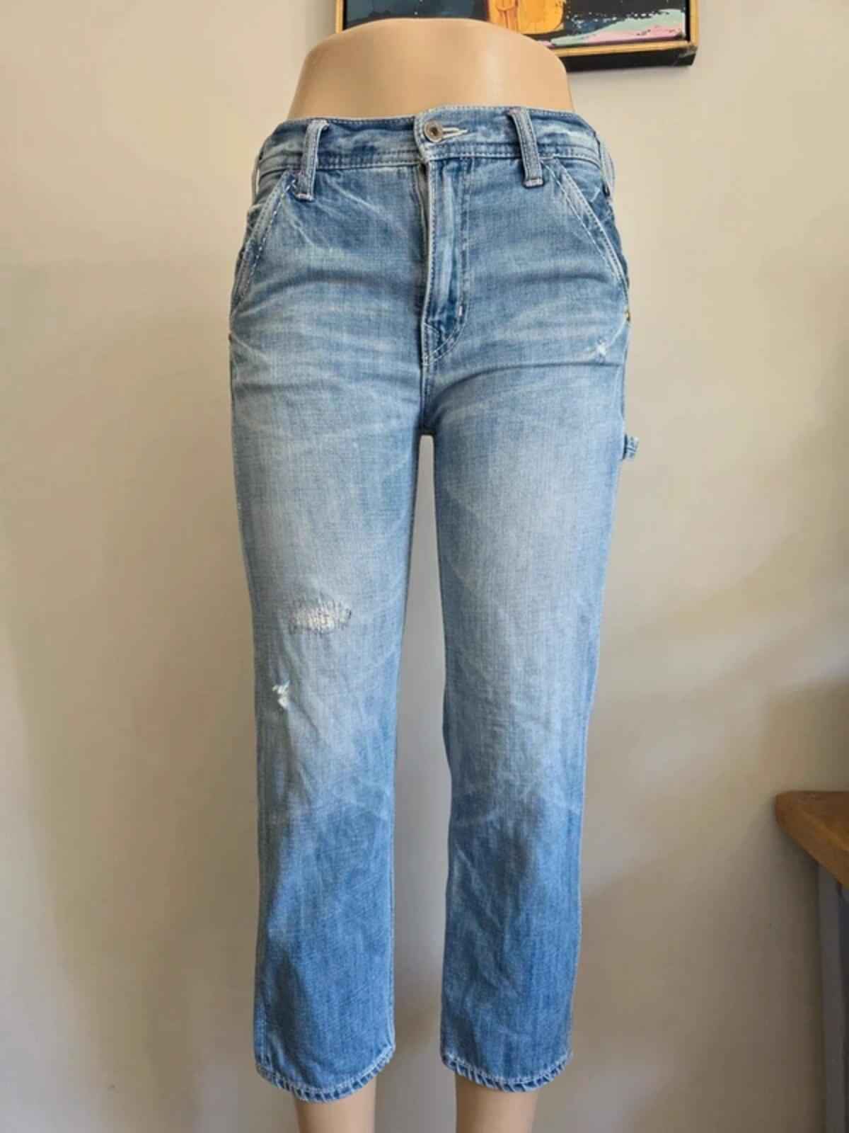 Cepo Mid Rise Capri Jeans UK Size 10/12