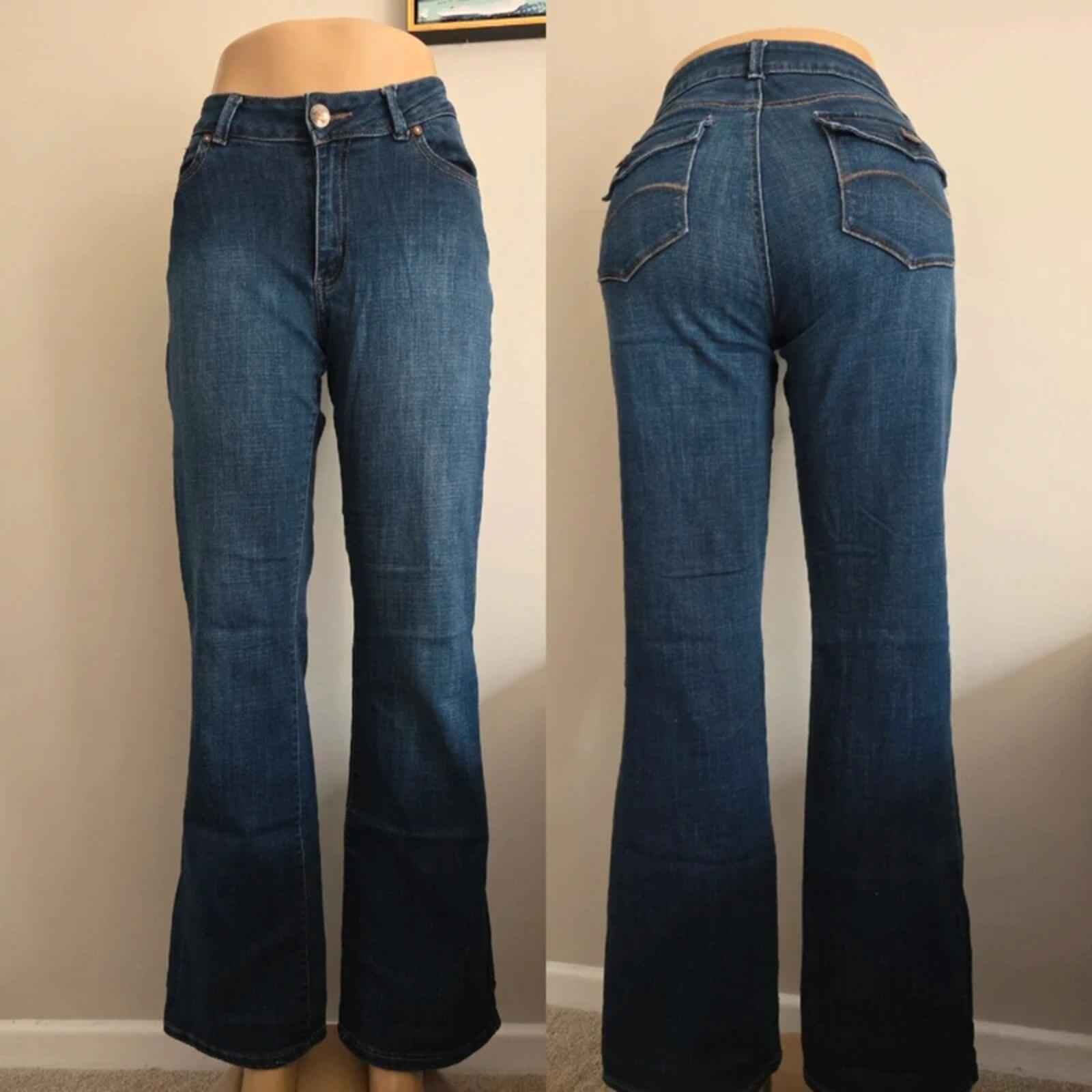 Lee Mid Rise Bootcut Vintage Y2K Jeans UK Size 10/12