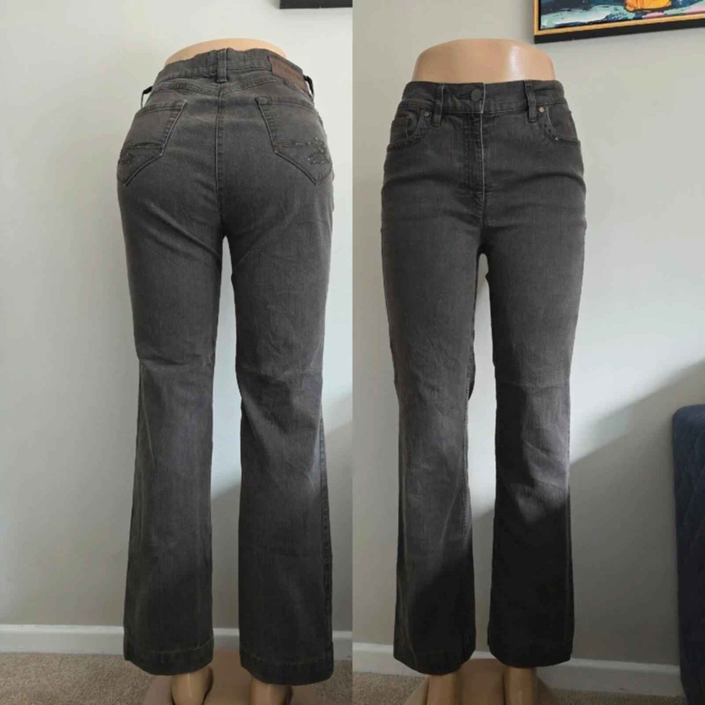 Zerres Mid Rise Straight Relaxed Vintage Y2K Jeans UK Size 12 Petite