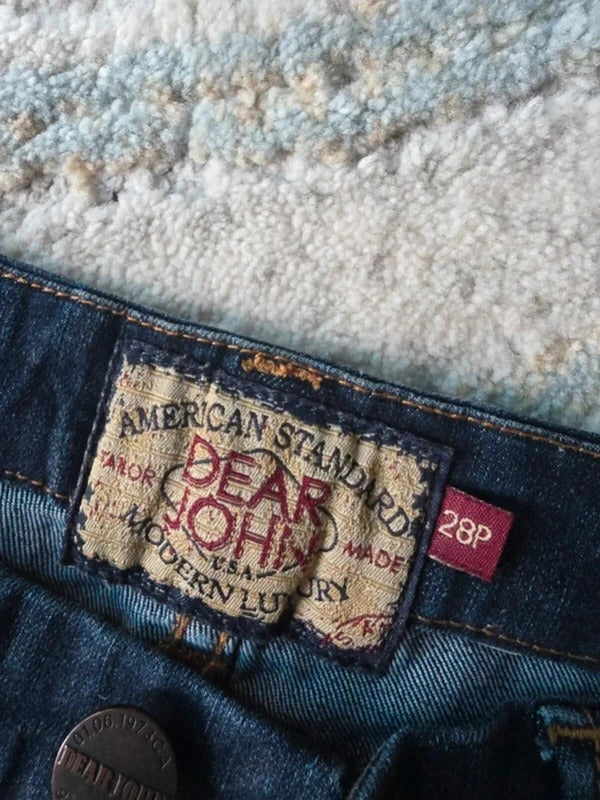 Dear John Mid Rise Bootcut Vintage Y2K Jeans UK Size 8