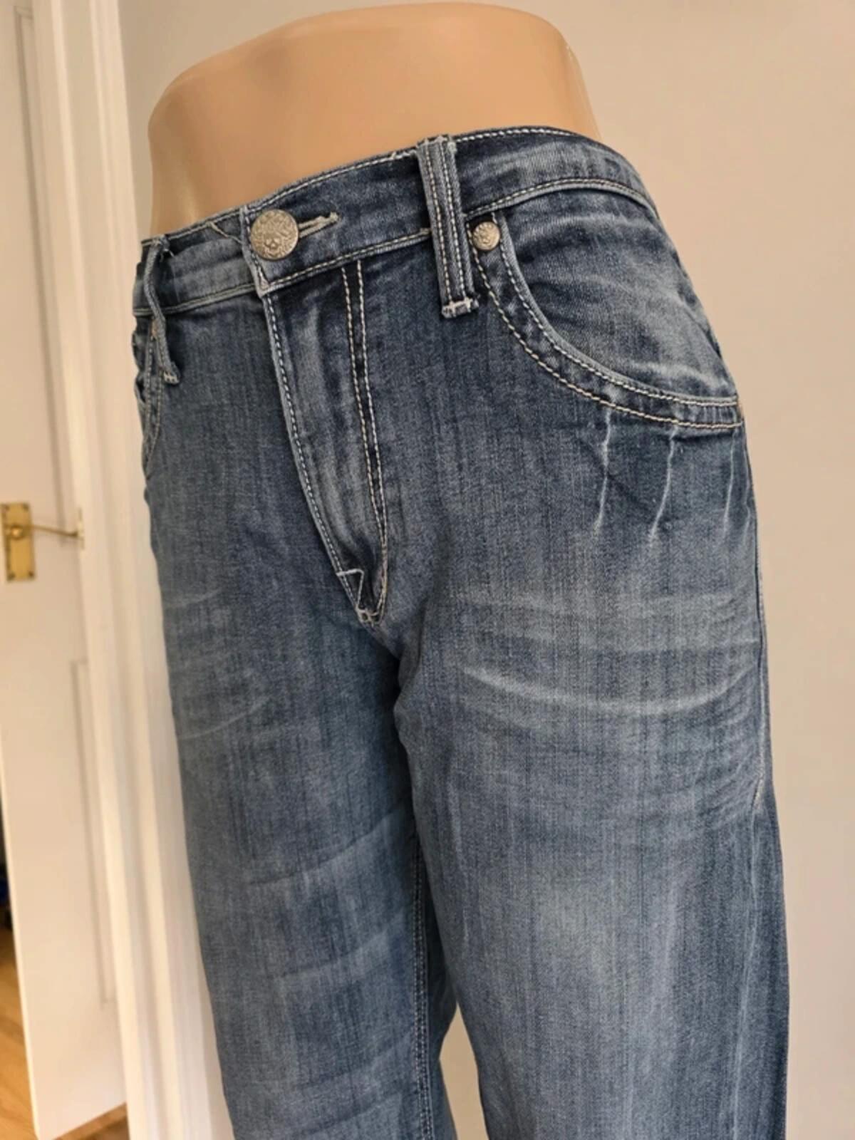 Vintage Y2K Rock & Republic High Rise Relaxed Straight Jeans UK Size 16