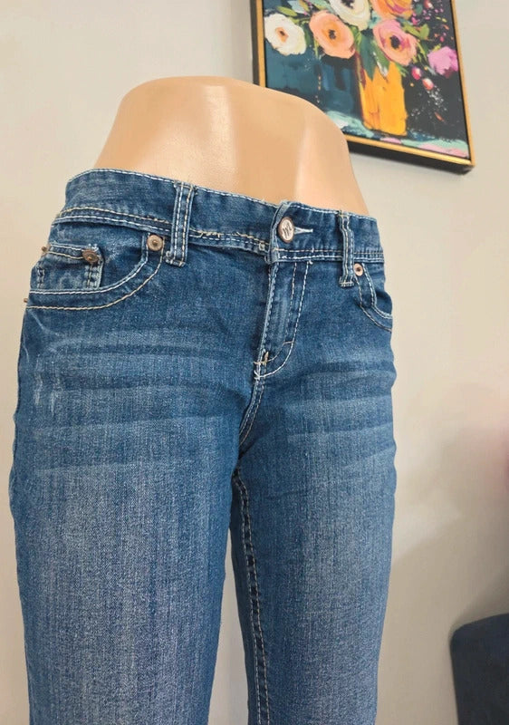 Maurices Mid Rise Loose Bootcut Vintage Y2K Jeans UK Size 8/10