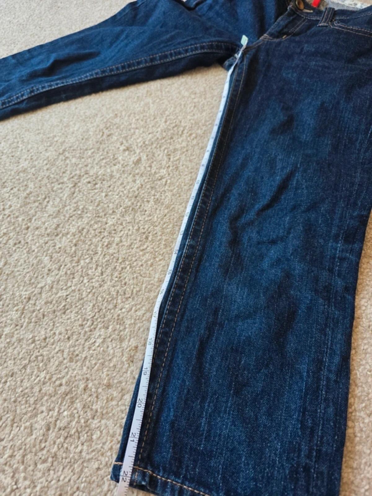 Vintage Y2K Ultra Low Rise Cropped Uniqlo Jeans UK Size 4/6