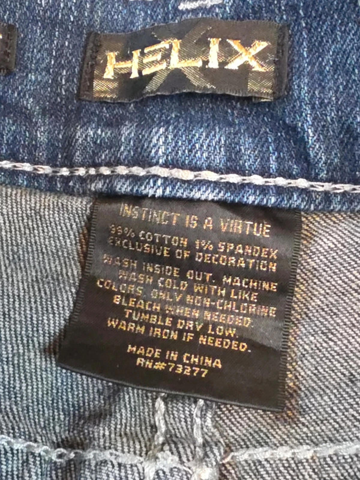 Vintage Y2K Helix Mid Rise Loose Straight Jeans UK Size 12