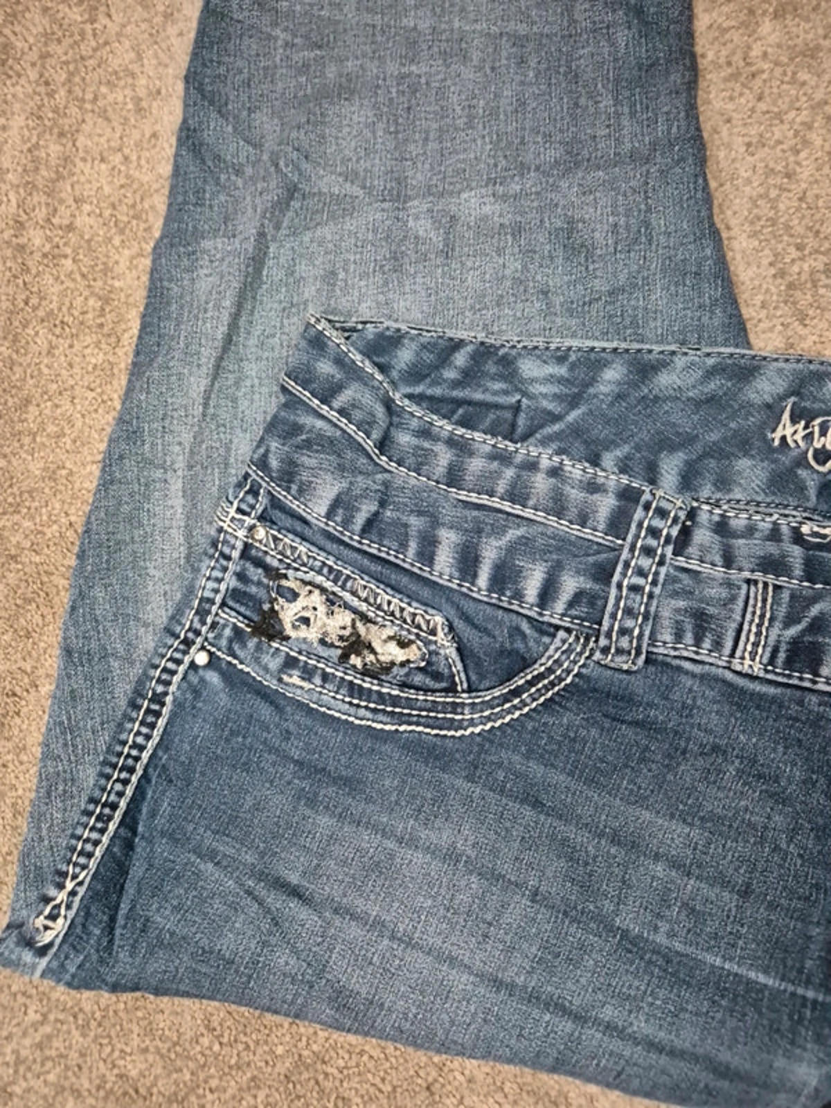 Vintage Y2K Arya Jeans Mid Rise Skinny Denim – UK 16 '