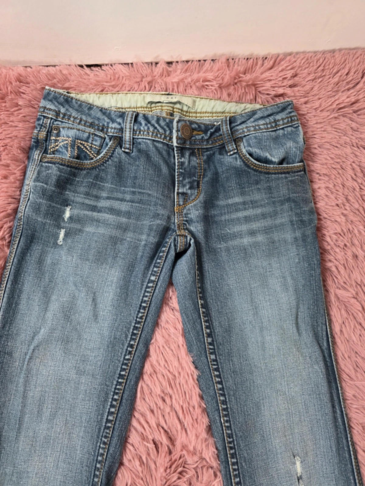 Vintage Y2K XXI Super Low Rise Bootcut Jeans UK size 8