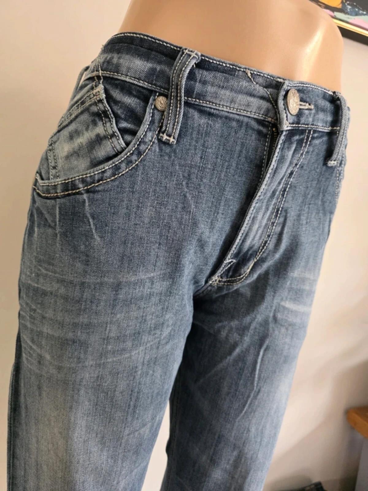 Vintage Y2K Rock & Republic High Rise Relaxed Straight Jeans UK Size 16