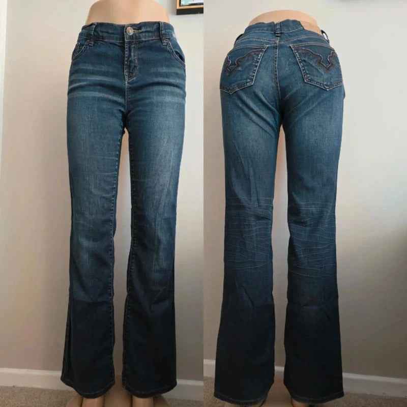 Buffalo David Bitton Low Rise Bootcut Vintage Y2K Jeans UK Size 8