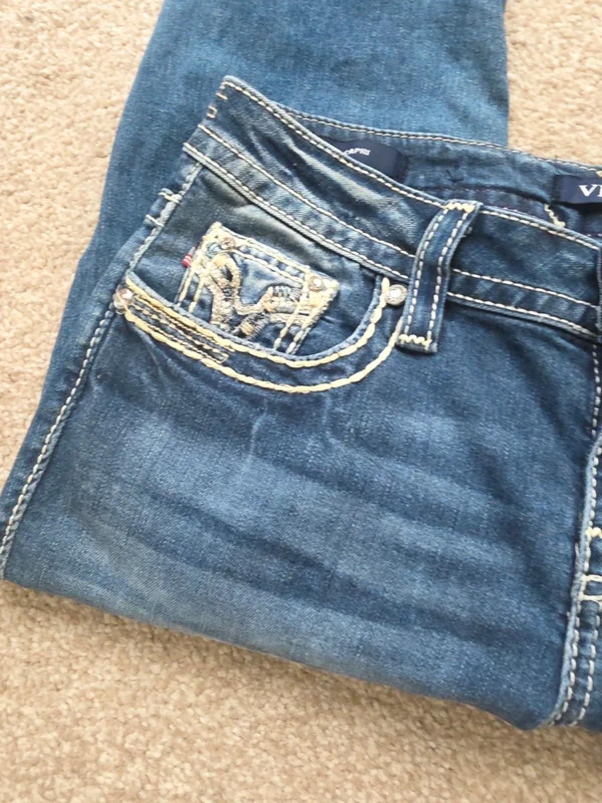 Vintage Y2K Low Rise Vigoss Capri Jeans – UK Size 10