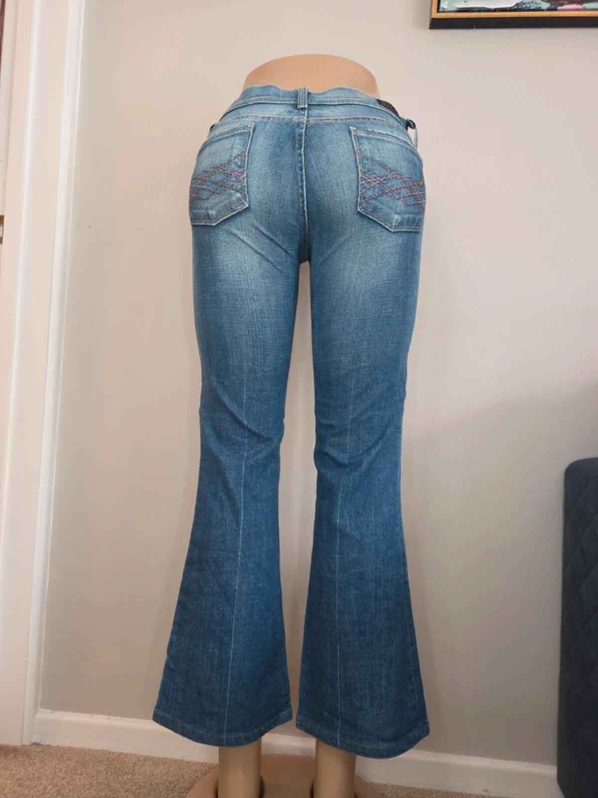 Citizens of Humanity Ultra Low Rise Flared Jeans UK Size 6 Petite