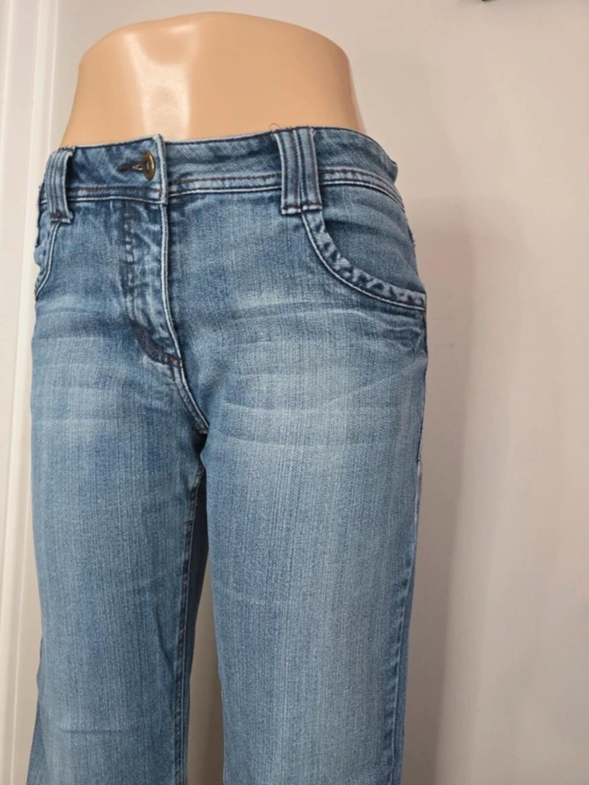 Cecil Mid Rise Relaxed Bootcut Jeans UK Size 8/10 Petite