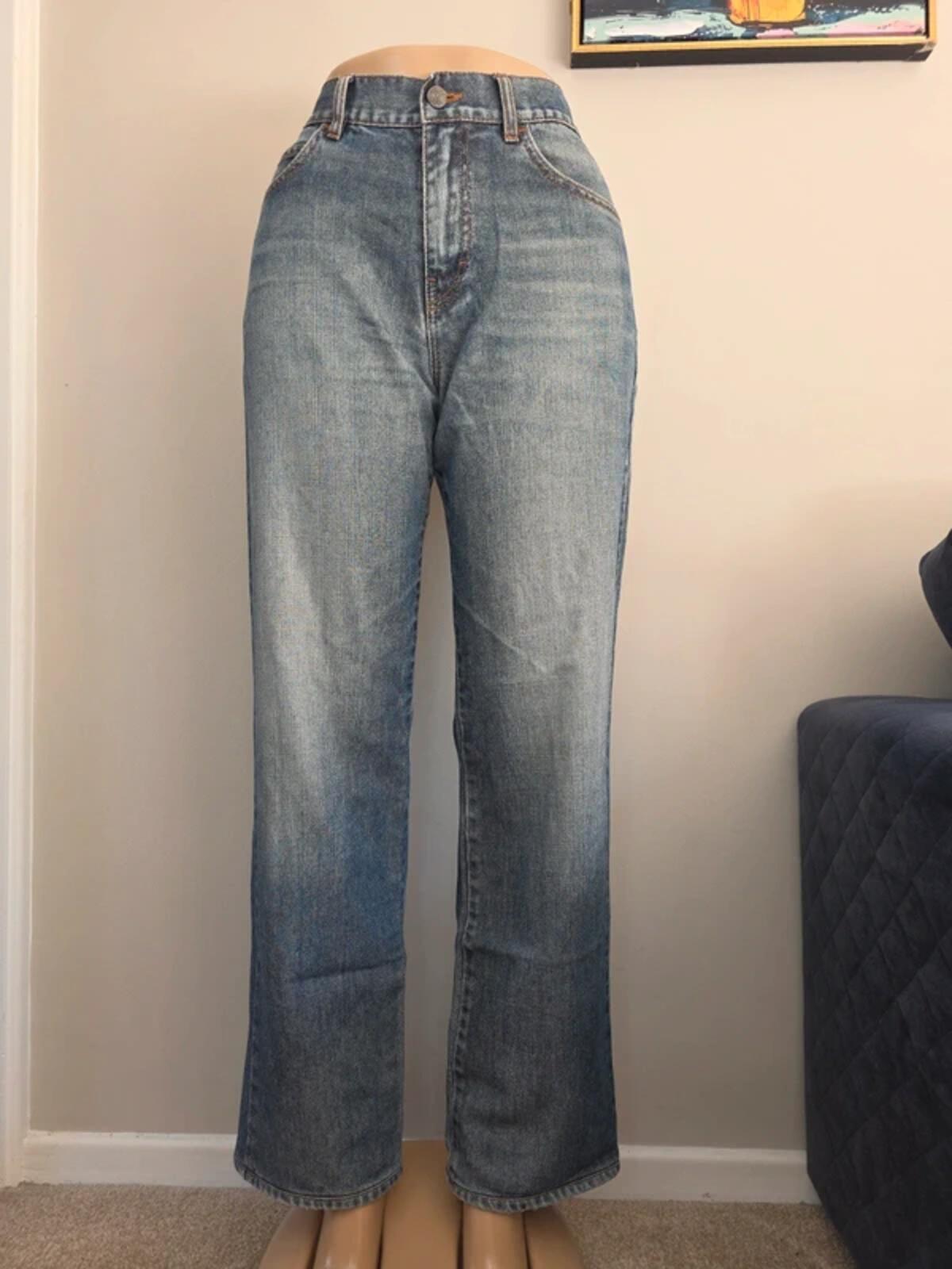 Calvin Klein High Rise Baggy Vintage Y2K Jeans UK Size 12/14 Tall