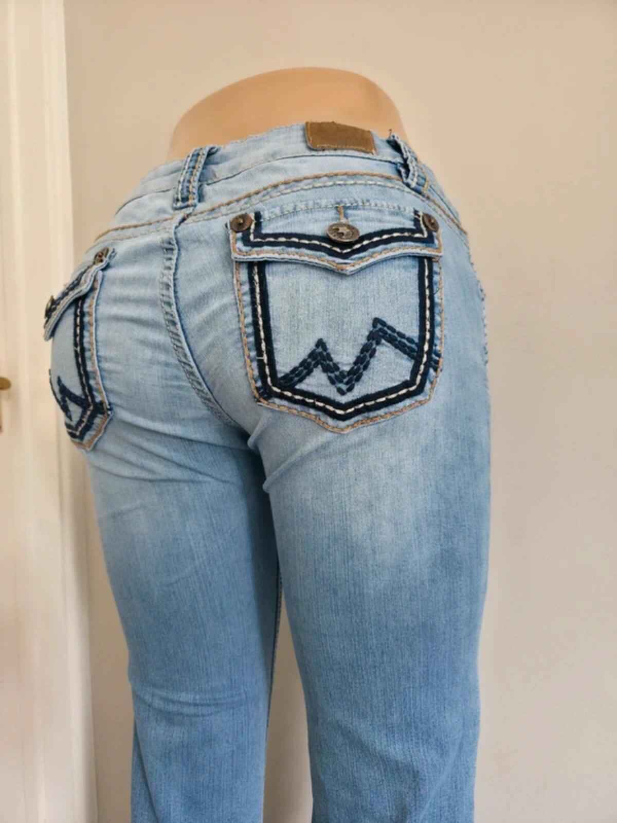 YMI Low Rise Bootcut Vintage Y2K Jeans UK Size 8 Tall