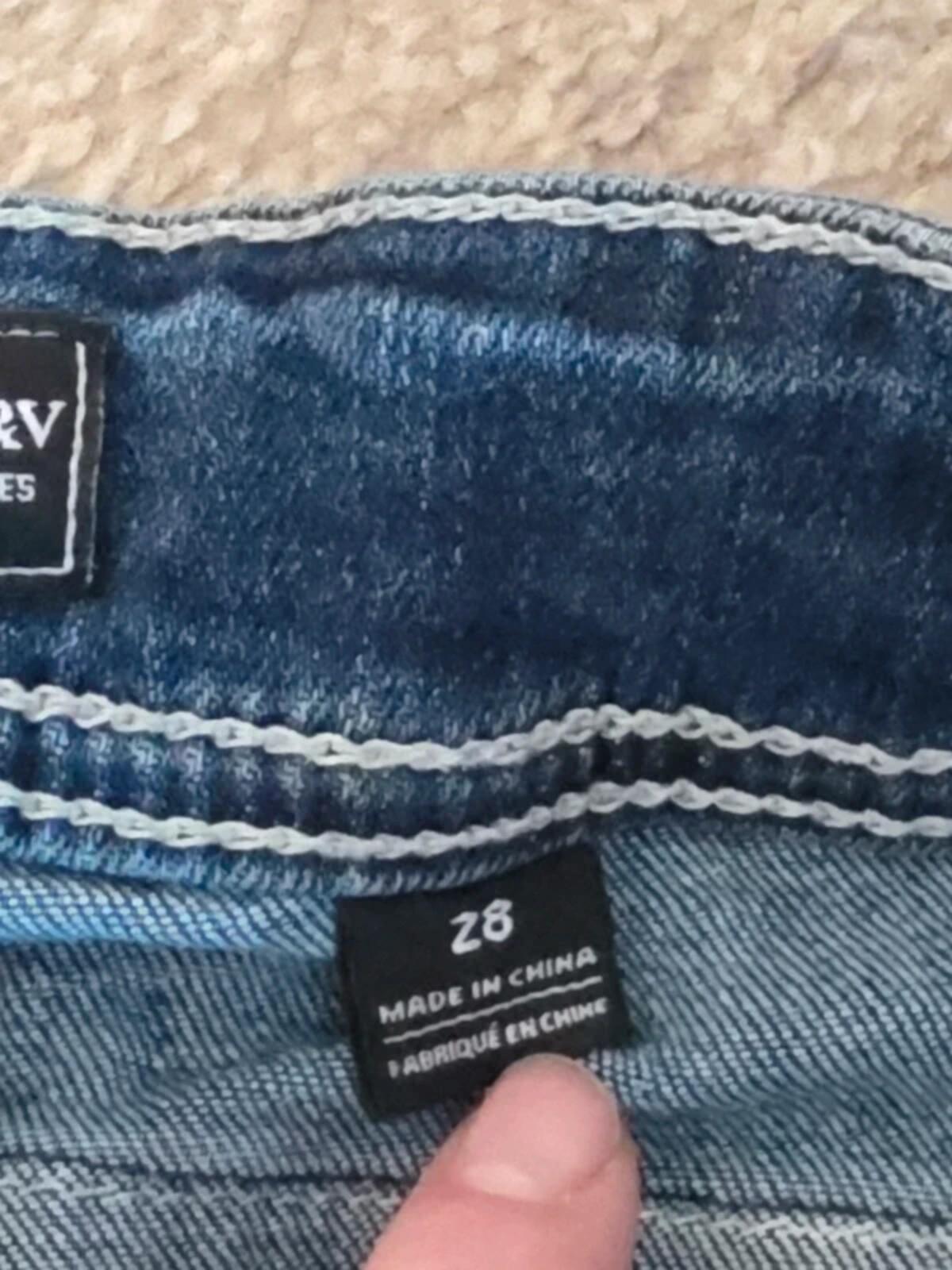 Blackarv Mid Rise Straight Vintage Y2K Jeans UK Size 10