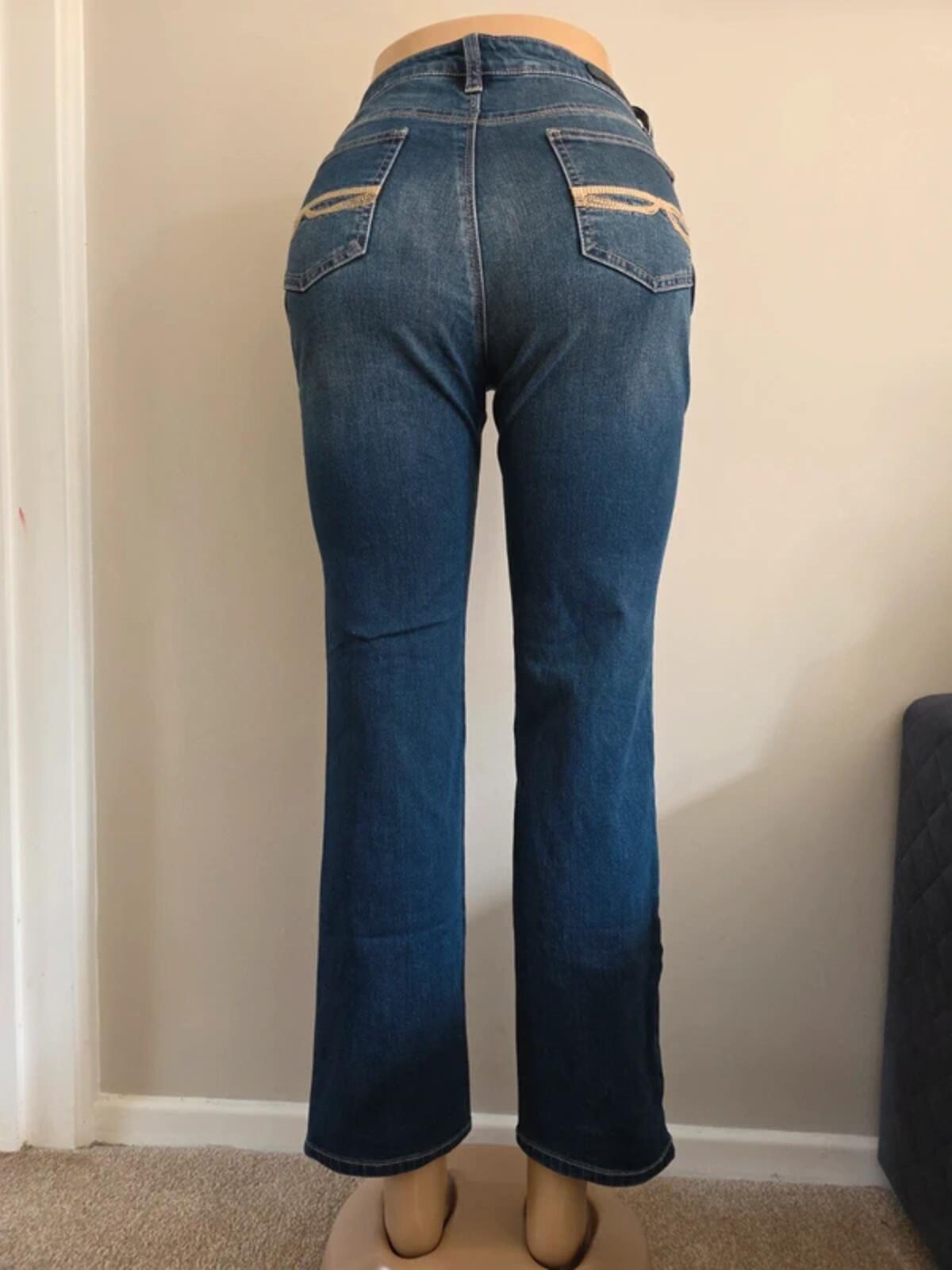 Buffalo David Bitton Vintage Y2K Mid Rise Straight Jeans UK Size 10