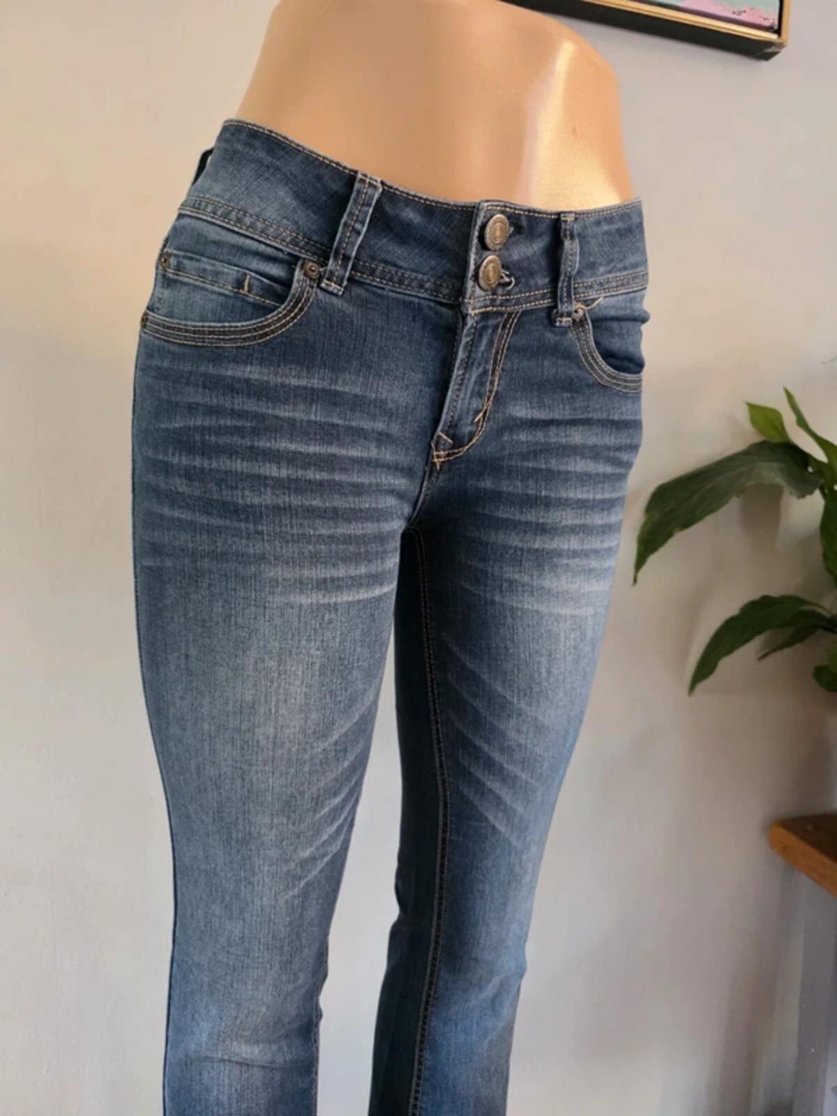 Vintage Y2K WallFlower Low Rise Bootcut Jeans UK Size 8 Tall