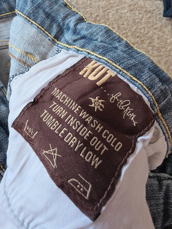 KUT from the Kloth Mid Rise Bootcut Vintage Y2K Jeans UK Size 10