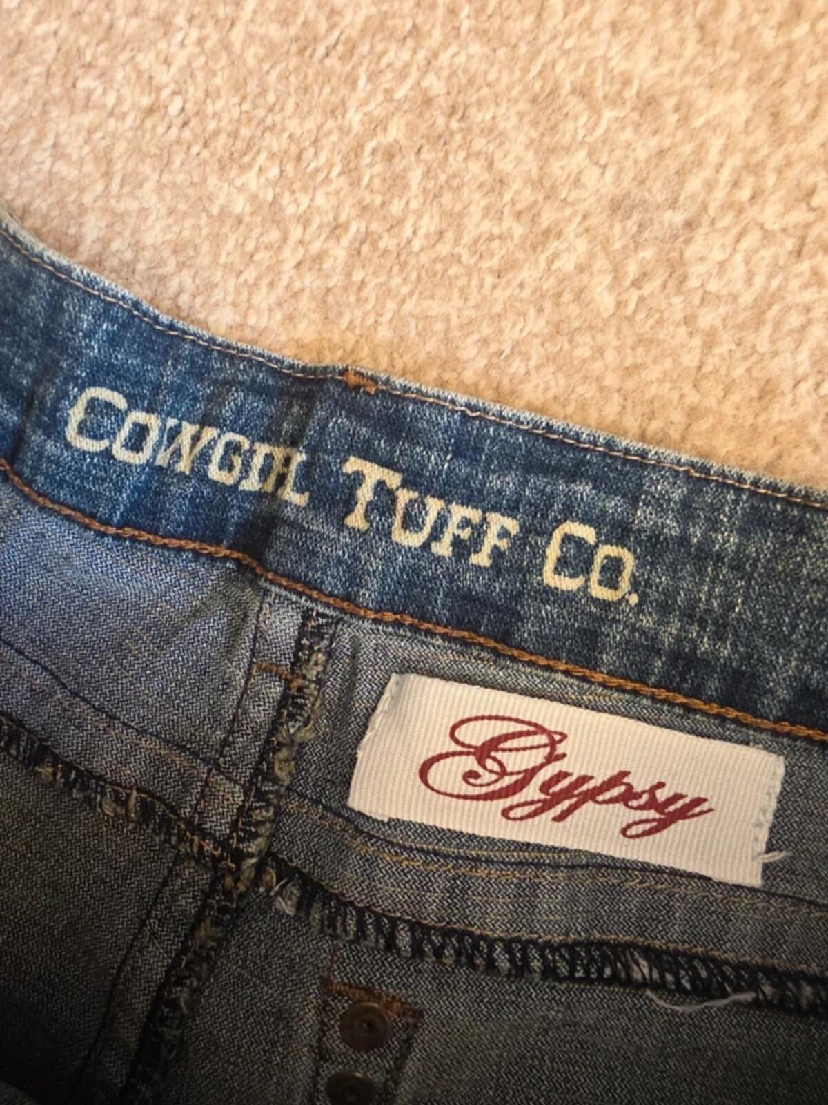 Cowgirl Tuff Co. Low Rise Bootcut Vintage Y2K Jeans UK Size 10