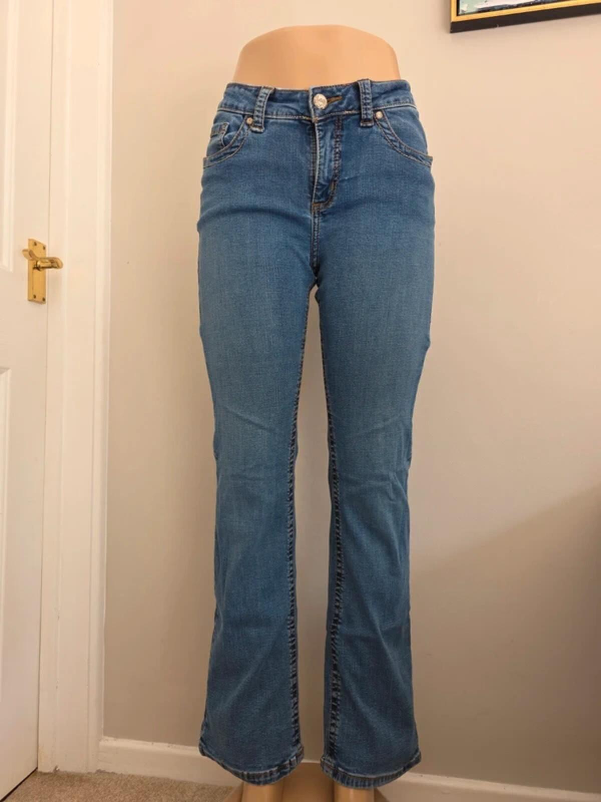 Lee Mid Rise Baby Boot Vintage Y2K Jeans UK Size 10 Petite