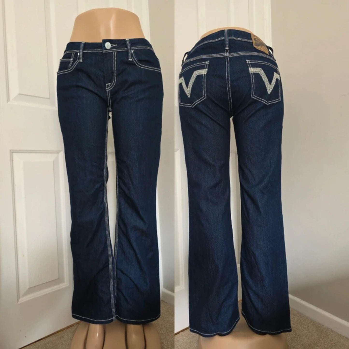 Vigoss Studio Low Rise Bootcut Vintage Y2K Jeans UK Size 12/14