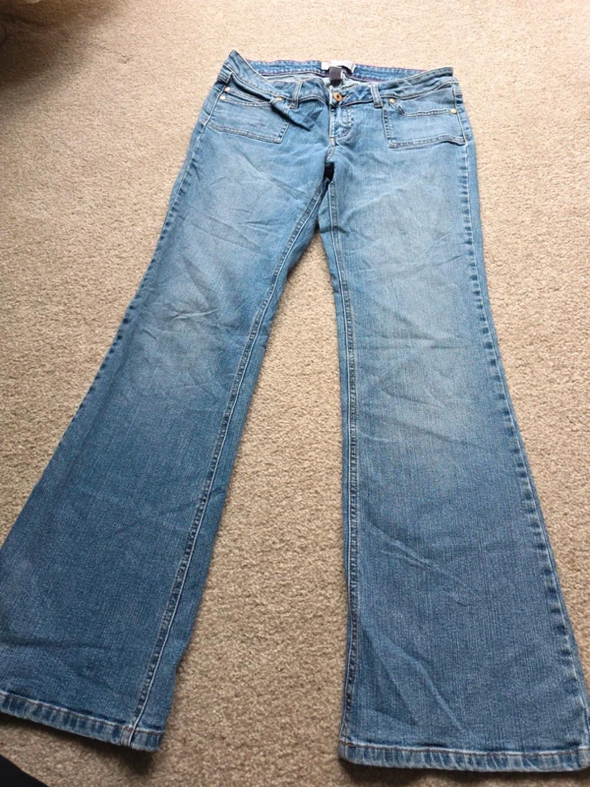 Vintage Y2K Duck Head Low Rise Bootcut Jeans UK Size 12