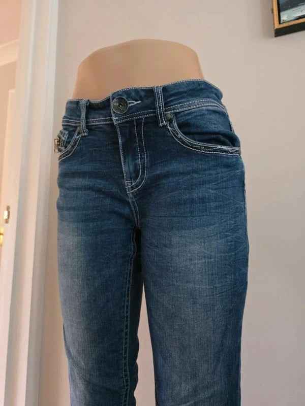 Blackarv Mid Rise Straight Vintage Y2K Jeans UK Size 10