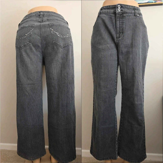 Midtown High Rise Relaxed Vintage Y2K Jeans UK Size 18 Petite