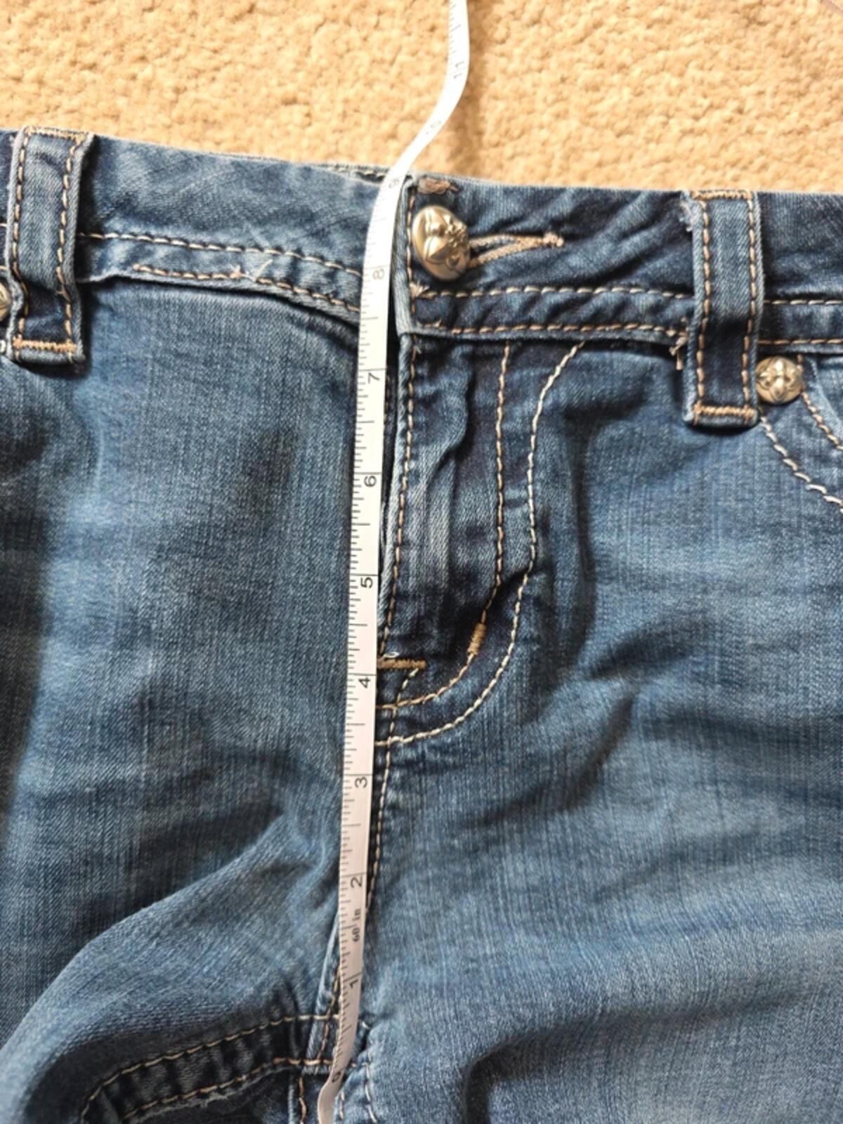Miss Me Mid Rise Bootcut Vintage Y2K Jeans UK Size 14 Petite