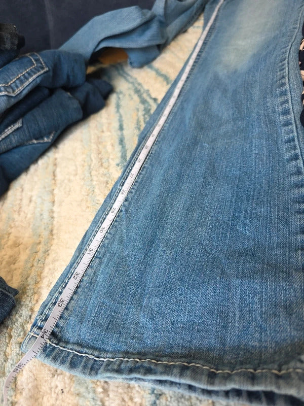 Maurices Ultra Low Rise Bootcut Vintage Y2K Jeans UK Size 6/8 Tall