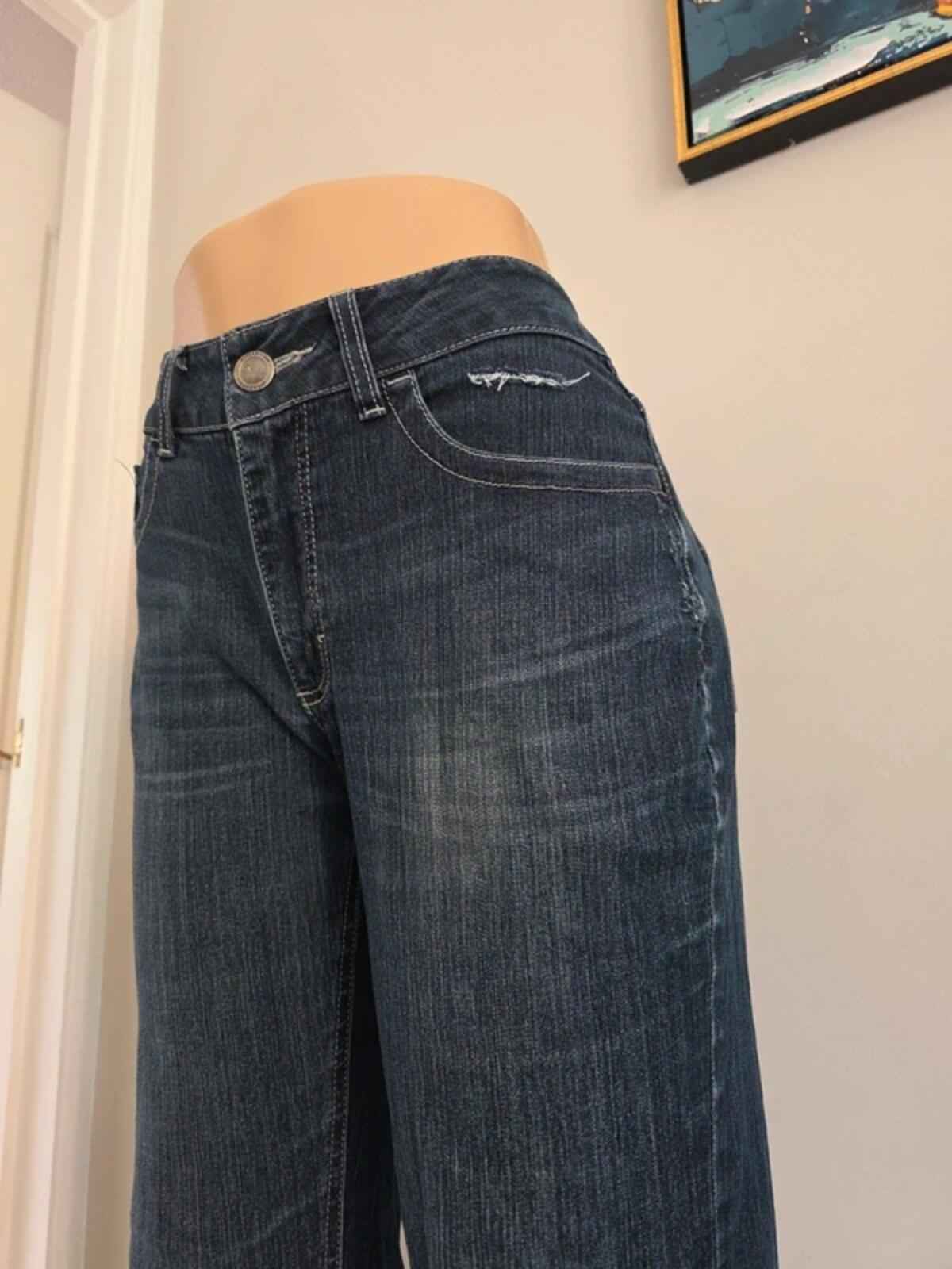 Lee Mid Rise Bootcut Vintage Y2K Jeans UK Size 12 Tall